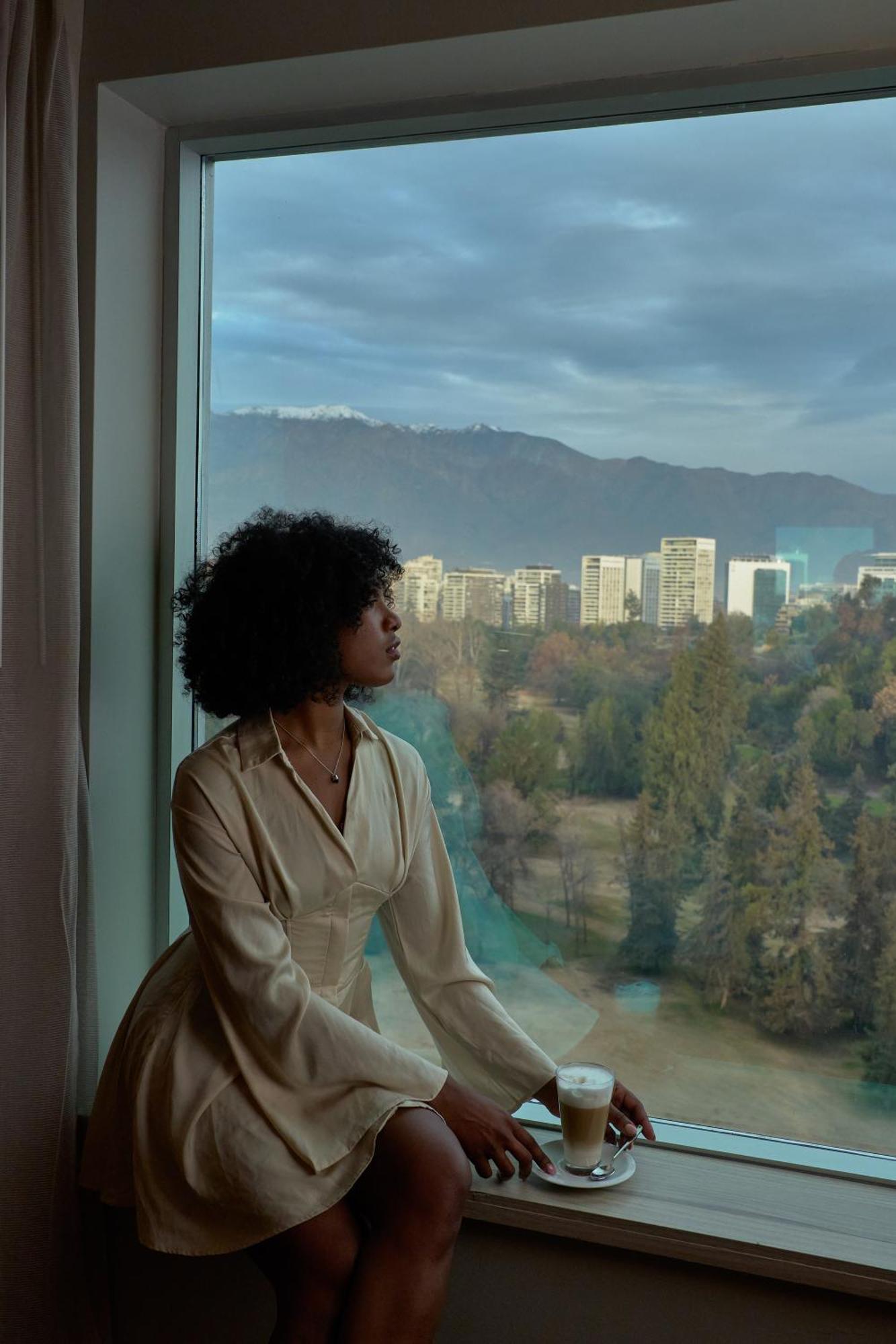 Pullman Santiago Vitacura 외부 사진 A woman with natural hair